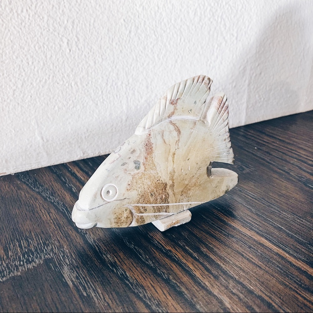 Paper Weight Stone Fish